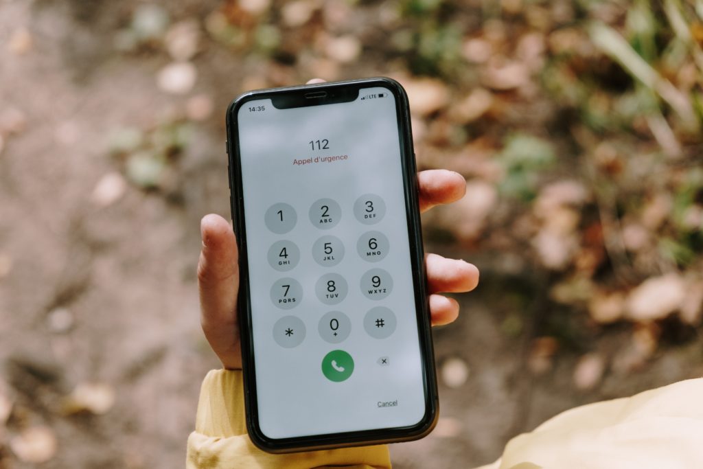 Smartphone mit 112