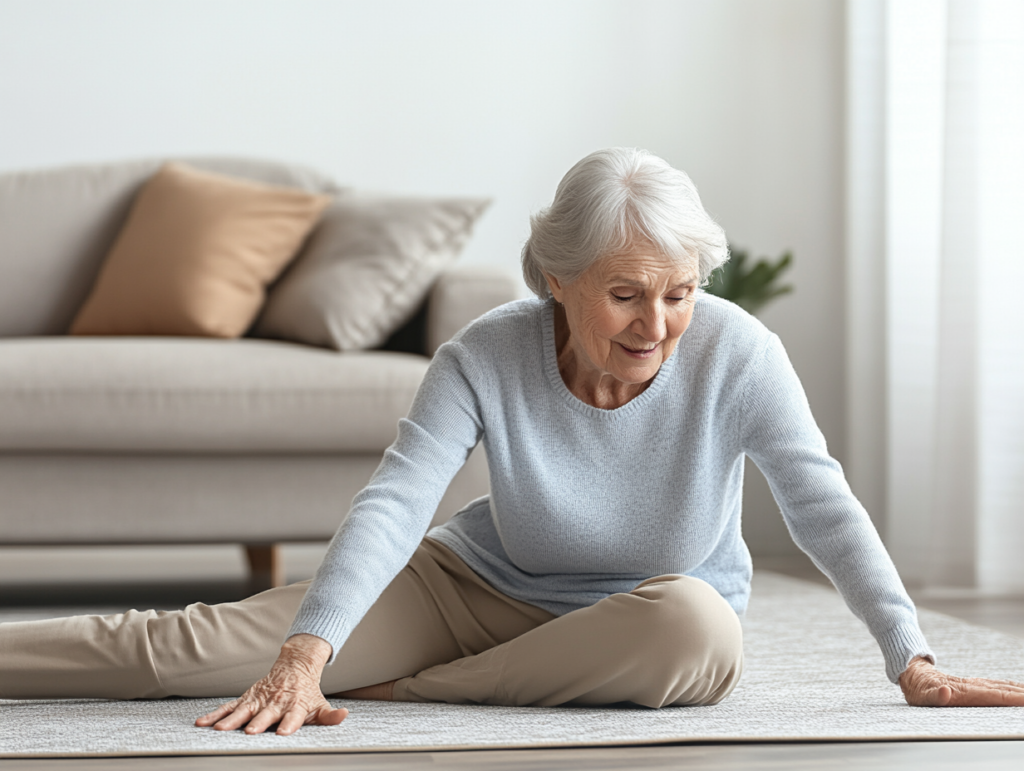 Seniorin nach Sturz am Bodne