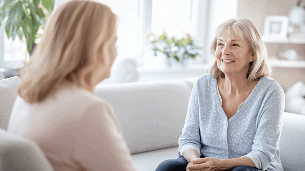 Seniorinnen im Gespräch